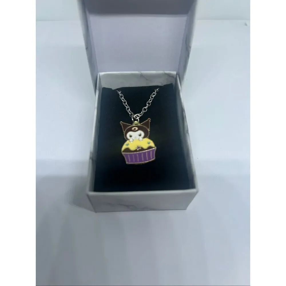 ✨ Kuromi Pendant Necklace – Cute Sanrio Charm ✨